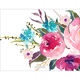 Watercolor Peonies Flat Sympathy Cards Image 2 of 2
